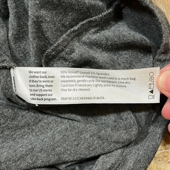 Eileen Fisher Fine Jersey Cap Sleeve Gray Grey Dress Women's Medium M T-Shirt - Picture 8 of 10